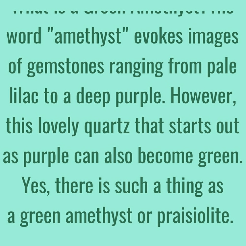 Green Amethyst or Prasiolite??? Help!!